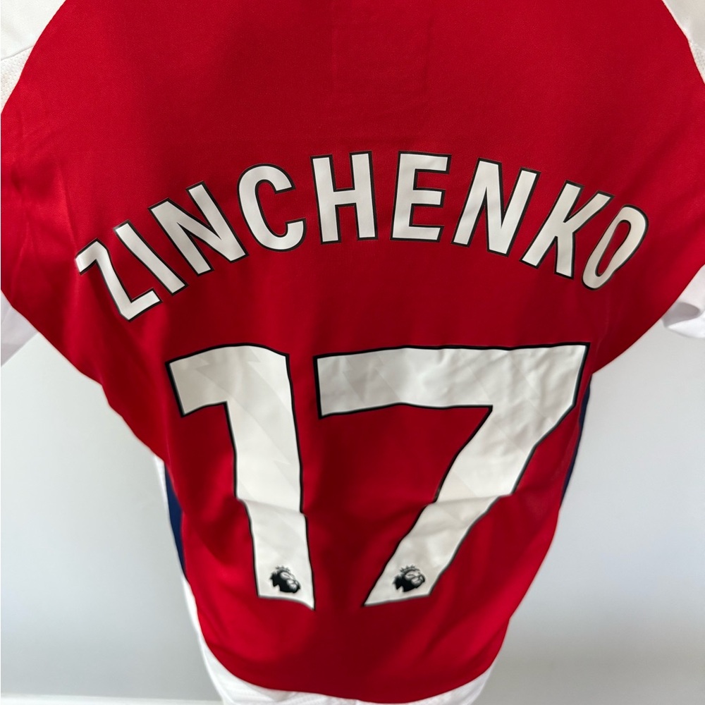 Oleksandr Zinchenko Arsenal New Men's Premier League Adidas Red Soccer Jersey - Picture 8 of 9